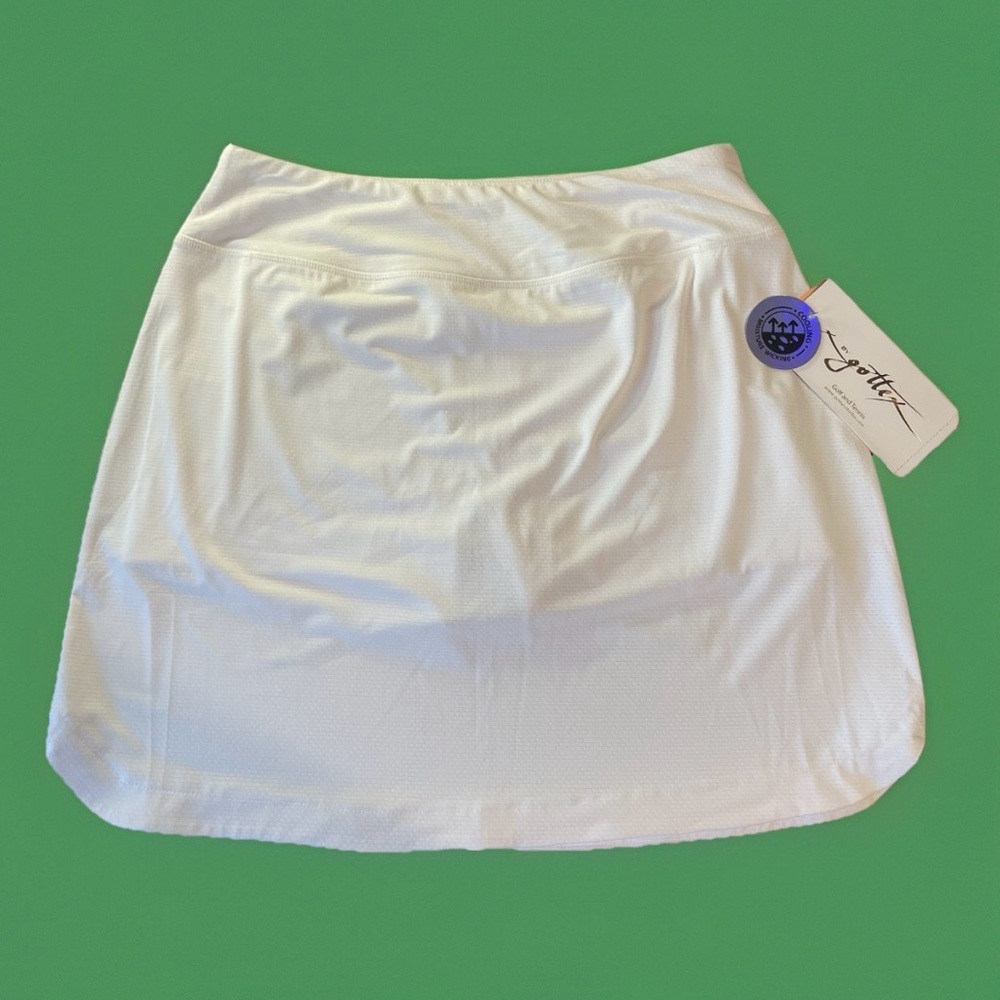 NWT Women’s Gottex Tennis and Golf Skirt/Skort White Sz M